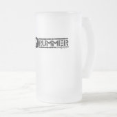 Mugazine病気のドラマー フロストグラスビールジョッキ (正面右)