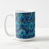 MugCustomizable Stained Glass Pattern  コーヒーマグカップ (左)