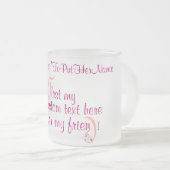 mugElegance_First私のあなたのカスタムな文字 フロストグラスマグカップ (正面右)