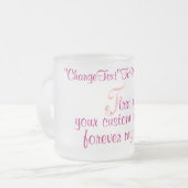 mugElegance_First私のあなたのカスタムな文字 フロストグラスマグカップ (正面左)