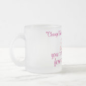 mugElegance_First私のあなたのカスタムな文字 フロストグラスマグカップ (左)