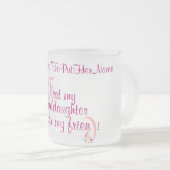 mugElegance_First私の孫娘 フロストグラスマグカップ (正面右)