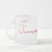 mugFirst私の義母 フロストグラスマグカップ (左)
