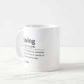 Mugfunnyの同僚離れの コーヒーマグカップ (正面左)