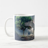 Mugg Enhörning En ny dag samma gamla helvete コーヒーマグカップ (左)