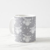 Mugg med julgranskulor, grå コーヒーマグカップ (正面左)