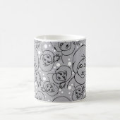 Mugg med tomtekatter, grå コーヒーマグカップ (中央)