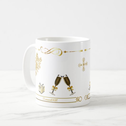 Mugg — Party コーヒーマグカップ (正面左)