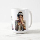 Mugg rolig mugg om virkning "I Don't Need Therapy" コーヒーマグカップ (正面右)