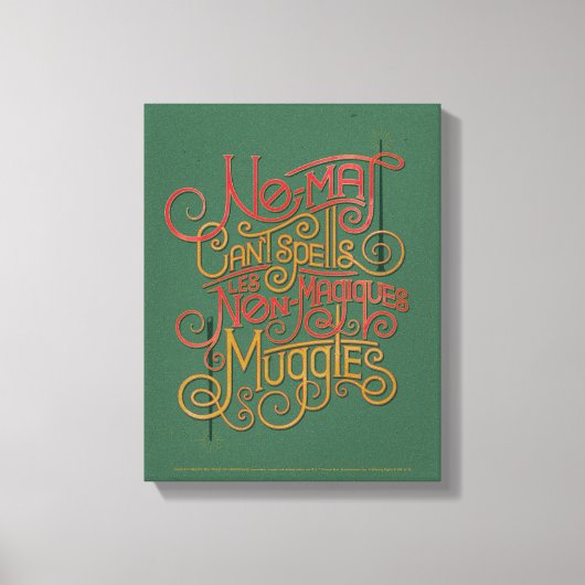 MUGGLE™ローカライズ翻訳グラフィック キャンバスプリント (正面)