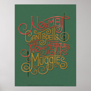 MUGGLE™ローカライズ翻訳グラフィック ポスター