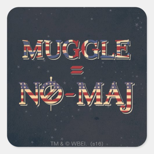 MUGGLE™ = NO-MAJ™ スクエアシール (正面)