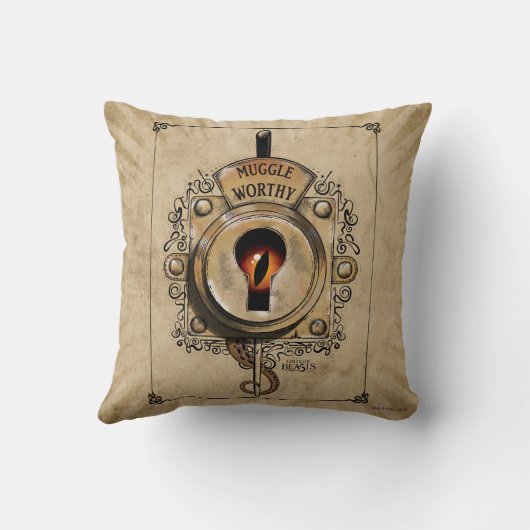 MUGGLE WORTHY™ロック クッション (裏面)