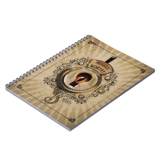 MUGGLE WORTHY™ロック ノートブック (左側)