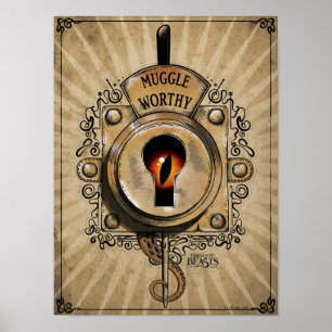 MUGGLE WORTHY™ロック ポスター