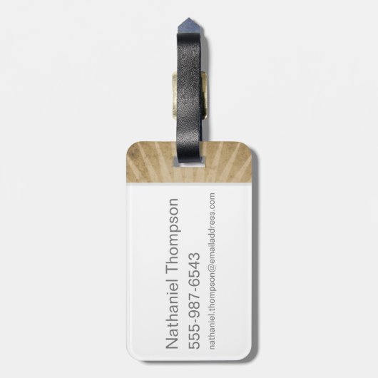 MUGGLE WORTHY™ロック ラゲッジタグ (裏面縦)