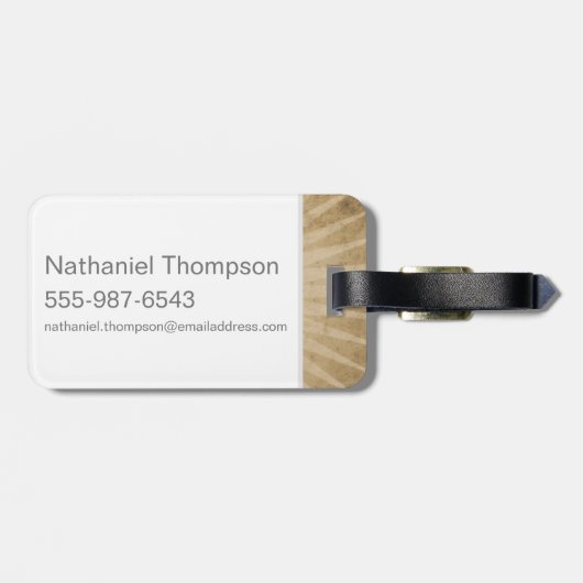 MUGGLE WORTHY™ロック ラゲッジタグ (裏面横)