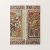 Mughalのインディアンのインドのイスラム教のイスラム教のイスラム教のBohoの芸術 ジグソーパズル (縦)