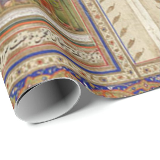 Mughalのインディアンのインドのイスラム教のイスラム教のイスラム教のBohoの芸術 ラッピングペーパー (ロールコーナー)