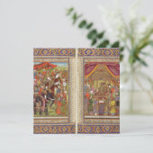 Mughalのインディアンのインドのイスラム教のイスラム教のイスラム教のBohoの芸術 招待状 (スタンド正面)
