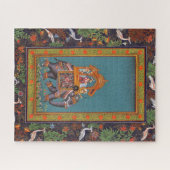 Mughalのインディアンのインドのイスラム教のペルシャ人のペルシャ象 ジグソーパズル (横)