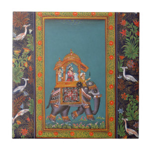 Mughalのインディアンのインドのイスラム教のペルシャ人のペルシャ象 タイル