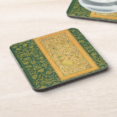 MughalのborのハートのMir Ali著書道、 コースター (左側)