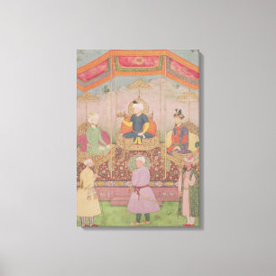 Mughal皇帝Baburおよび彼の息子、Humayan キャンバスプリント
