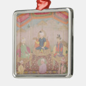 Mughal皇帝Baburおよび彼の息子、Humayan メタルオーナメント (左)
