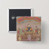 Mughal皇帝Baburおよび彼の息子、Humayan 缶バッジ (正面&裏面)
