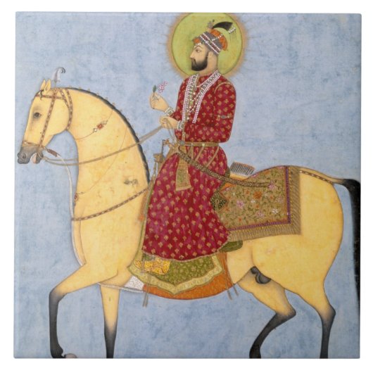 Mughal皇帝Farrukhsiyar (1683-1719年) (r.1713 タイル (正面)