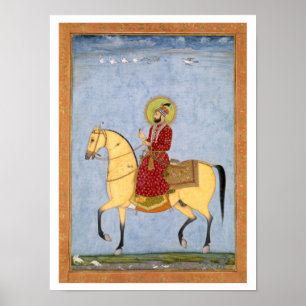 Mughal皇帝Farrukhsiyar (1683-1719年) (r.1713 ポスター
