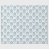 Mughal Bloom in Slate and Green ラッピングペーパー (フラット)