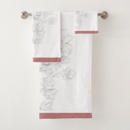 Mughal Design on a Bathroom Towel Set バスタオルセット