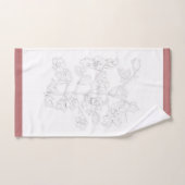 Mughal Design on a Bathroom Towel Set バスタオルセット (ハンドタオル)
