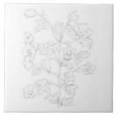 Mughal Design on a Ceramic Tile タイル (正面)