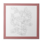 Mughal Design on a Ceramic Tile (R) タイル (正面)