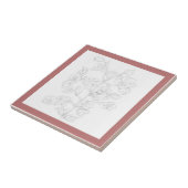 Mughal Design on a Ceramic Tile (R) タイル (側面)