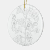 Mughal Design on a Christmas Ornament セラミックオーナメント (左)