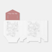 Mughal Design on a Favor Box フェイバーボックス (折り畳みなし)