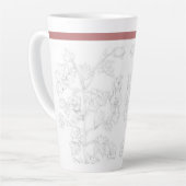 Mughal Design on a Large Latte Mug カフェラテマグ (左アングル)