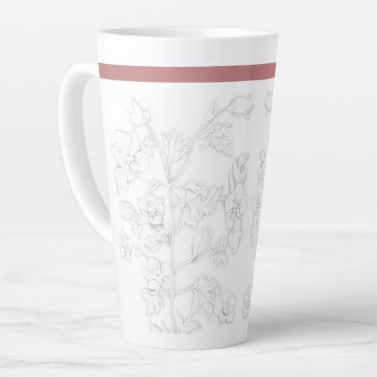 Mughal Design on a Large Latte Mug カフェラテマグ (左アングル)