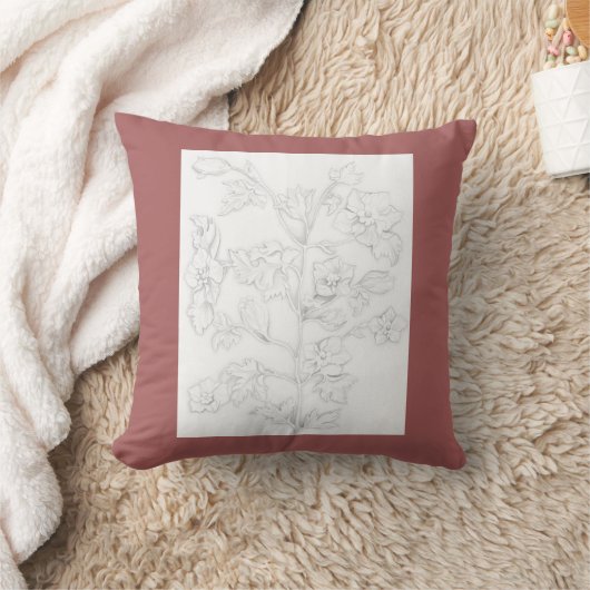 Mughal Design on a Pillow クッション (ブランケット)