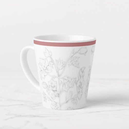 Mughal Design on a Small Latte Mug カフェラテマグ (左アングル)