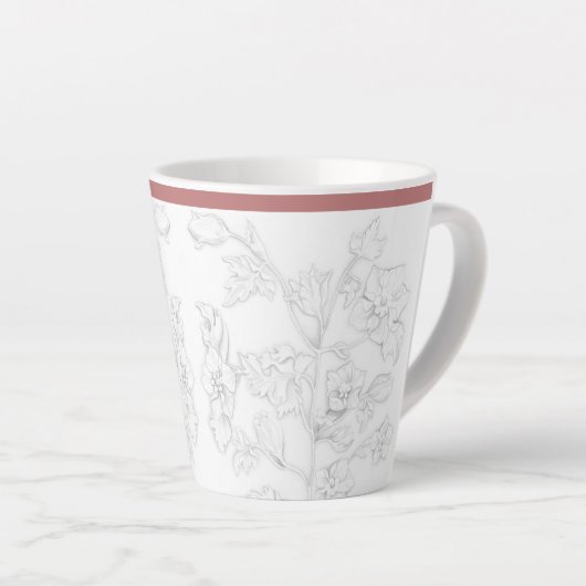 Mughal Design on a Small Latte Mug カフェラテマグ (右アングル)