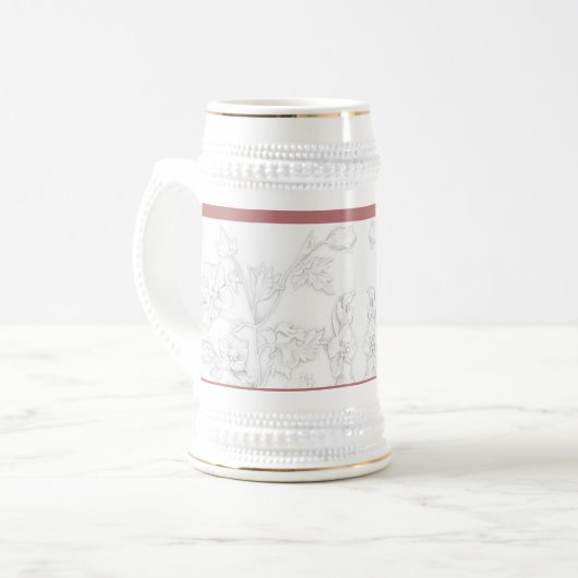 Mughal Design on a Stein ビールジョッキ (正面左)