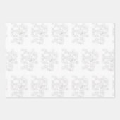 Mughal Design on a Wrapping Paper Set of 3 ラッピングペーパーシート (正面2)