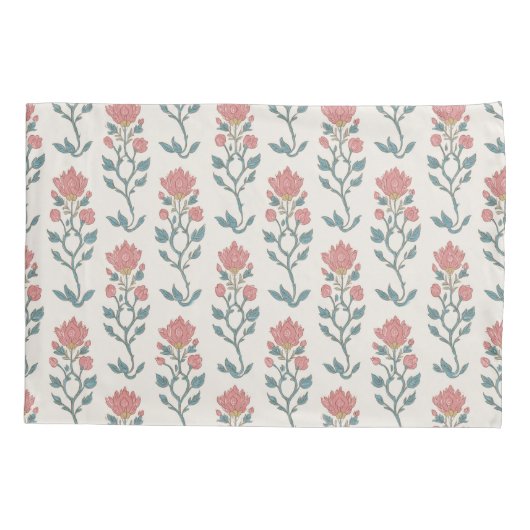 Mughal Floral Butta 枕カバー (裏面)