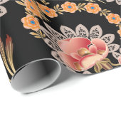 mughal flower motif pattern ラッピングペーパー (ロールコーナー)
