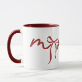 MugMama Bow Mug 2026 Cute Gift for Mom Minimalist  マグカップ (左)